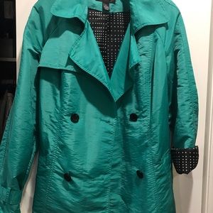 Rain jacket green shade turquoise